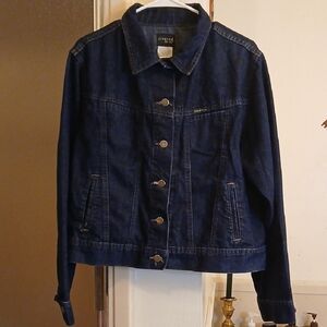Riveted By LEE BLUE‎ Denim Jacket. XL. Vintage